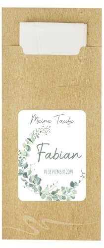 Striefchen® Besteckhüllen mit Serviette zur Taufe, Kommunion, Konfirmation (10 Stück)