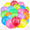 GHVACZS 100 Stück Luftballons Geburtstag, 30cm Happy Birthday Ballon, Geburtstag Luftballons in Verschiedenen Farben, Luftballons Happy Birthday Eignen Sich für Geburtstagsfeiern und Raumdekorationen