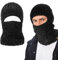 TAGVO Winter Sturmhaube Herren Damen, 3-in-1 Multifunktional Sturmhaube Motorrad Fahrrad Ski, Winddicht Thermo Vollgesichtsmaske Gestrickte Skimaske mit Halswärmer Balaclava Schwarz