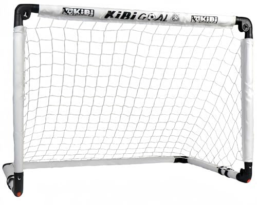 KiBiGOAL Fussballtor Kinder Fußballtor 115x80cm Faltbares Fußball Tor - Fussballtore für Garten Kinder - Kinder Fußball Spielzeug ab 4-11 Jahrenfür Innen und Außen