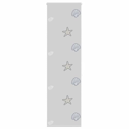 vidaXL Store Enrouleur de Douche 80x240 cm Largeur du Tissu 76 cm, Store de Douche, Store Enrouleur de Rideau de Douche, Rideau Enrouleur de Douche