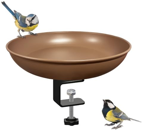 Vogeltränke Balkon, Vogeltränke Balkongeländer, Vogeltränke Winterfest Vogelbad Garten Balkon Wassertränke Für Vögel Mit Ständer, Vogeltränke Frostsicher, Vogeltränke Garten, Vogeltränke Stehend