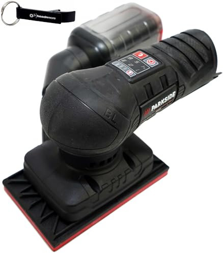 HEADNMORE® Bundle – Parkside PERFORMANCE® 12 V batteria smerigliatrice orbitale PASSP 12 + portachiavi HEADNMORE® (senza batteria)
