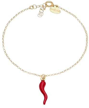 Louis Ciocchetti dal 1887 Armband aus 925 Silber mit Glückshorn, verstellbar, Geschenkidee für Damen und Herren, Made in Italy