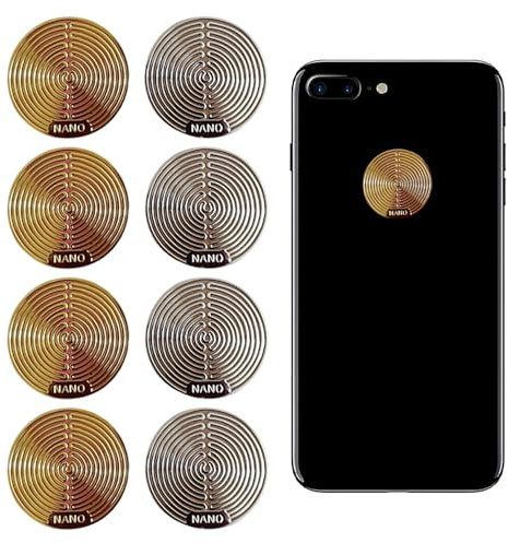 GeekerChip Strahlenschutz Handy Aufkleber,8 Stück Anti-Strahlungs-Aufkleber,Aufkleber Strahlung Abschirmung Sticker,für Telefon Laptop Tablet-Computer und Alle Elektronischen GeräTe