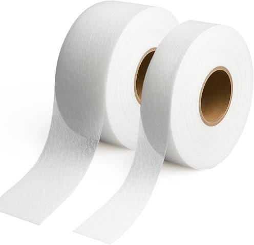 Richunie 2 Stück Saumband zum Aufbügeln Waschfest 64m×4cm + 64m×2cm bügelband hose kürzen für Textilien Hemming Tape für Kleidung Vorhänge Jeans Saum Hosen Kleider, ohne Nähen