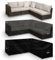Futura V Shaped Garden Furniture Covers Waterproof 215x215x80cm, 420D Oxford Fabric Outdoor Table, Rattan & Patio garden furniture covers, PVC Lined, Air Vents and UV Safe