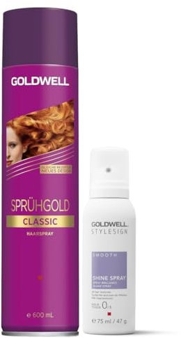 Haarspray-Duo - Sprühgold 600 ml + Shine Spray 75 ml