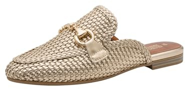 Marco Tozzi Damen Hausschuh Sabot Stylisch, metallic (Gold), 38 EU