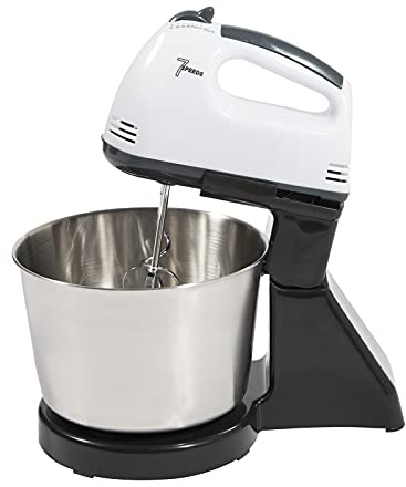 1.7L Küchenmaschine,180-350W Knetmaschine mit Edelstahl-Rührschüssel,Aufsatzmixer 7-Geschwindigkeiten Einstellung Knetmaschine mit Rührhaken, Knethaken, Schlagbesen