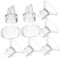 KOMBIUDA 1Set Flange Inserts for Electric Breast Pump Silicone Diaphragms and Duckbilled Valves Breast Pump Accessories for Wearable Electric Pumps