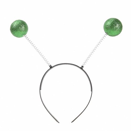 Alien Haarreif Karneval Stirnband, Halloween-Alien-Stirnband, metallisch, Martian-Stirnband, Alien-Stirnband, Antennen-Stirnband, Alien-Antennen-Stirnband