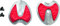 Sidi Tacón Suela Carbono Millenium 4/5 - Rutschfeste Einlegesohle für Sidi Millenium 5 und 12 Carbon Composite - Rot - Unisex - 2 Einlagen - 2 Zoll breit - Gummi - Mittelgroßer Bogen