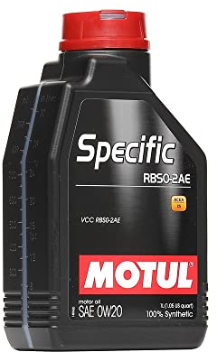 Motul Specific RBS0-2AE 100% Synthetic Engine Oil for Petrol & Diesel Vehicles Compatible with VOLVO | SAE J 300, 0W-20 (1 Litre)
