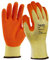 RUFTUF 24 Pairs Latex Coated Orange Rubber Work Gloves Mens Safety Builders Gardening (Medium) M (Pack of 48)
