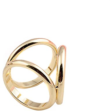 1 Stück Eleganter Schal‑Clip‑Ring aus Legierung, dreifach Schieber‑Schalspange, Multifunktions‑Kleidungszubehör für Erwachsene Damen