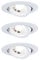 Paulmann 92985 LED Einbauleuchte Set schwenkbar Warmweiß 3-Step Dim rund incl. 3x6 Watt dimmbar Einbaustrahler Weiß matt Kunststoff Spot 3000 K