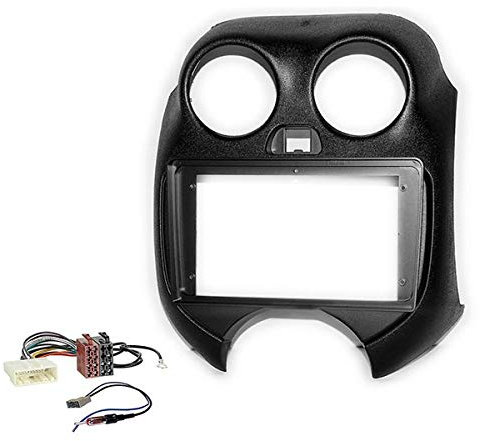 Sound-way Kit de Montage Autoradio, Façade Cadre de Radio 9 Pouces, Adaptateur Compatible avec Nissan Micra/March (K13) 2010-2013