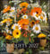Bouquets 2022 - Foto-Kalender - Wand-Kalender - 45x48 - Blumen-Kalender