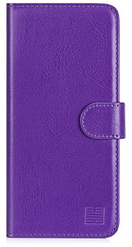32nd Book Wallet PU Leather Flip Case Cover For Samsung Galaxy A22 5G (2021), Design With Card Slot and Magnetic Closure - Purple