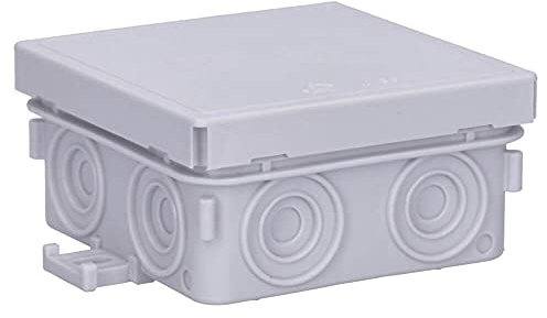 30 Stück Voxura Feuchtraum Aufputz-Verbindungsdose Abzweigdose Verteilerdose 75x75x37mm IP55 Abzweigkasten AP grau