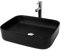 ML-Design Lavabo en Céramique Noir Mat, 510x405x135 mm, Vasque à Poser Rectangulaire, Lave-Mains Moderne, Cuvette avec Trou d'Évacuation, sans Mitigeur et Matérial de Montage, Évier pour Salle de Bain