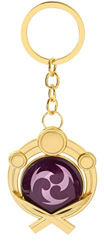 Genshin Impact Vision Porte-clés lumineux – Accessoire pour projet de jeu, Inazuma-electro, Medium