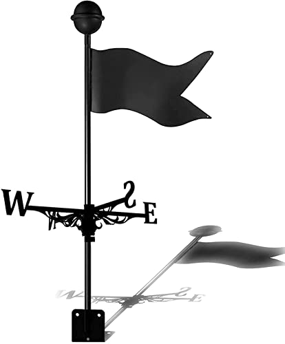 TAISK Metall-Wetterfahne in Motorradform, Edelstahl, Traktor-Windfahne, Retro, langlebig, Windrichtungsanzeige – Geschenk für Zuhause (Motorrad 4) (Banner)