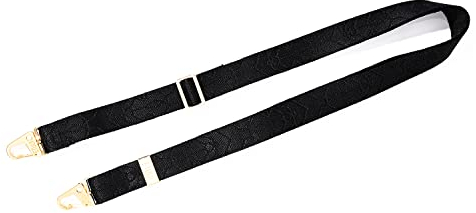 ETUUI Chicago Straps Gold in Schwarz I Handykette mit Karabinern I Universale Kette Halsband zum Umhängen I Handykette Umhängeband kompatibel für alle Smartphones