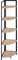 tectake® Eckregal stehend, Nischenregal mit 5 Ebenen, Wandregal Holz, Industrial Bücherregal, Eckschrank, Leiterregal, Zimmer Deko, 30 x 30 x 150 cm - Industrial Holz hell, Eiche Sonoma