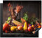 KitchenYeah© Coperchio Piano Cottura 60x52 cm Cucina Copri Fornelli Tappetino Induzione Antiscivolo Piastra Protezione Verdure - Frutta - Rustico - Tavolo