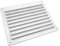 TEKLiNe Griglia Ventilazione Aerazione Plastica 150x200mm Rettangolare Areazione Protezione Insetti Sistema Aria Casa Colore Bianco, Griglia Aerazione 15x20cm