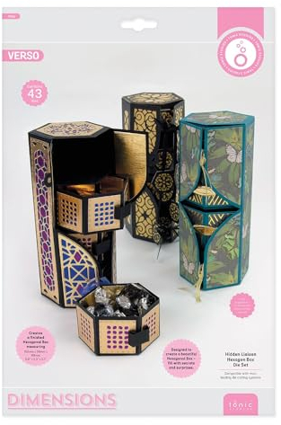 Tonic Studios Die Set-Hidden Liaison Hexagon Box