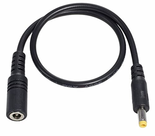 Haveratio DC Power Male Plug 4.0x1.7mm Male To Female Extension Connector Cable Adapter Cord 40W for Wifi Router Speaker Laptop