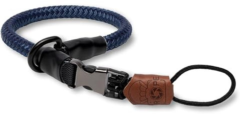 C-Rope Kamera Handschlaufe LOOP aus recyceltem Kletter-Seil mit Schnellverschluss (handgefertigt made in Germany), 42cm, Blau