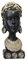 BURLOE Gold, Afrikanische Kunst Büste Statue, Frau Statue Kreative Afrikanische Weibliche Skulptur Home Office Dekoration Handwerk Mädchen Figuren Skulpturen