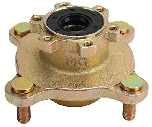 Klanata 4-Loch Felgennabe für Scheibenbremse vorne, Stahllegierung Bremsradnabe, passend für 110 125 150 CCM Go-Kart ATV Quad 4 Wheeler, 1 Stück