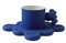DANAIM mug (Mot emprunté) Tasse à café en céramique Tasse Eau Tasse d'eau Tasse de Tasse de thé Coupe de ménage et mug de personnalité de Soucoupe 7. 1 oz (Jaune/Vert/Bleu/Argent) Mugs(D)
