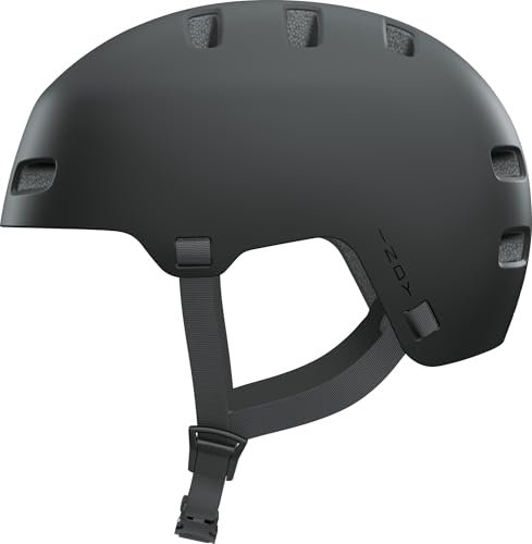 ABUS Fahrradhelm INDY - Dirt-Helm für Dirt, Skate, Slope und MTB - mit optimierter Stoßdämpfung - für Jugendliche und Erwachsene - Größe M, Schwarz