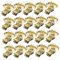 Cabilock 20st Weihnachtsclip-kerzenhalter Tischdekorationen Christbaumkerzenhalter Clips Kleiner Kerzenhalter Inhaber Tischkerzenhalter Spitzkerzen Weihnachtskerze Jahrgang Golden Metall