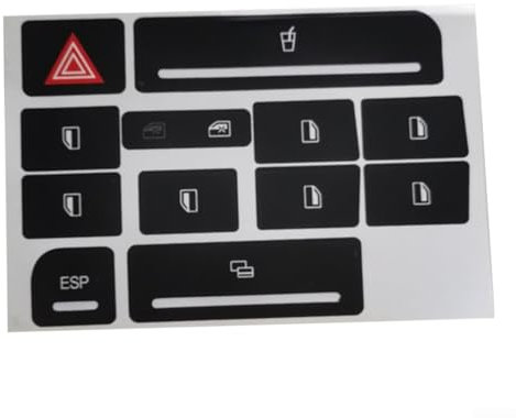 Knopfreparatur-Aufkleber, kompatibel mit A4, B6, B7, für ESP-Getränkehalter, Aufkleber, Reparatur, abgenutzte Knopfschalter