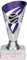 TROPHIESPLUSMEDALS Personalised Silver & Purple Trophy Cup - 15cm | Small 6 Award Winner Trophies for Kids School & Adult Sports Reward | Includes Free Metal Plate Engraving | Voyager Collection