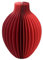 Vase en Papier nid d'abeille Rouge Talking Tables avec Flacon en Verre, Fermeture magnétique, Centre de Table Unique, décoration intérieure, vases à Fleurs, imperméable, décoration de Table