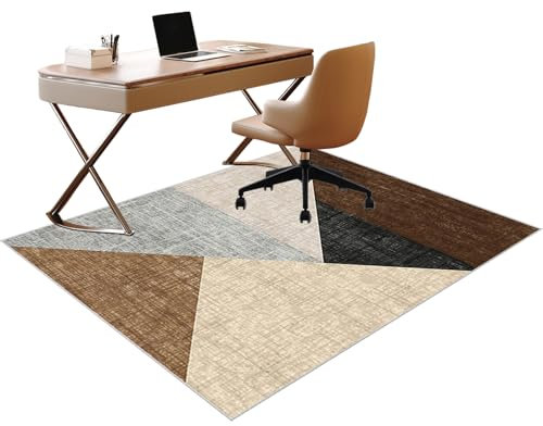RxueSug Tapis Protection de Sol Chaise Bureau Tapis Chaise de Bureau Gaming Antidérapant Tapis de Sol pour Chaise Gamer Ordinateur Silencieux Chairmat Tapis Chaise Gaming 100 x 120 cm