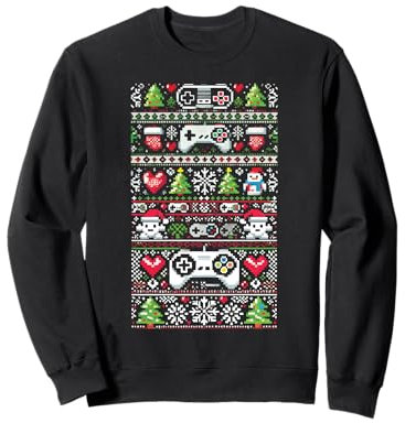 Hässlicher Weihnachtspullover für Gamer Weihnachtsspaß für Gaming-Liebhaber Sweatshirt