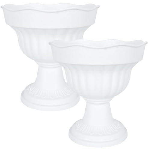 Milisten 2pièces Pots De Fleurs Romantiques Plastique pour Décoration De Mariage Cache-Pots Vintage pour Entrée Et Jardin