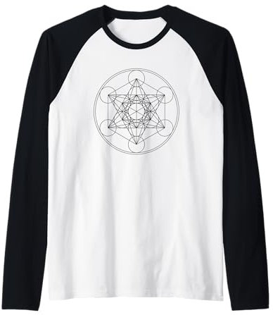 Metatrons Würfel Heilige Geometrie Spiritualität, Chakra Raglan