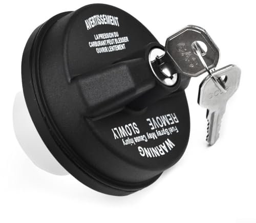 Cubierta de repuesto para depósito de combustible con cerradura con 2 llaves, se adapta a varios modelos Dodge y Jeep