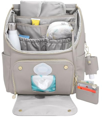 Stackers Wickelrucksack für Babys, Taupe