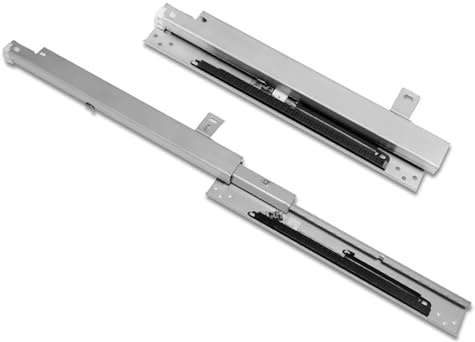 Coulisse sous Tablette, Coulisse Tiroir de Montage Inférieur Extension Complète pour Bureaux Informatiques Vitrines, Capacité de Charge de 40 KG(30 cm)